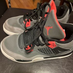 Jordan 4 Retro Dark Grey/Infrared 23-Black-Cement Grey (PS)